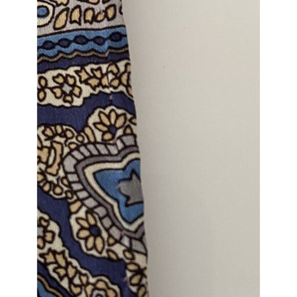 Jos A Bank Mens 14.5 X 14.5” Pink Blue Paisley 100% Silk Pocket Square New W Tag - Picture 14 of 16